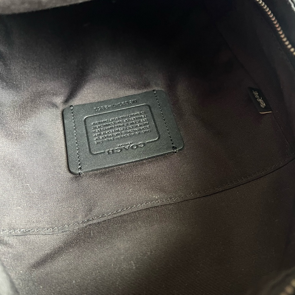 Coach Black and Gray Signature Backpack - Picture 9 of 9